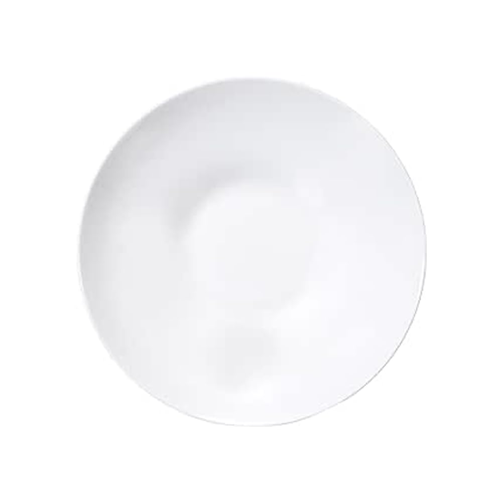 NARUMI Waltz Plate, 22cm, White, Simple Design, Perfect for Pasta or Curry, Deep, Microwave-Safe, Dishwasher-Safe, 52215-5980