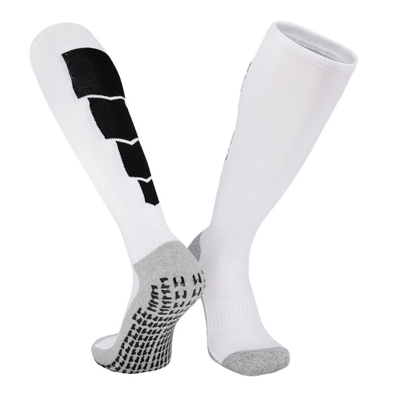Long Tube Professional Football Socks Men'S Thickened Towel Bottom Point Rubber Socks Sweat-Absorbing And Breathable High Tube Training Non-Slip Socks