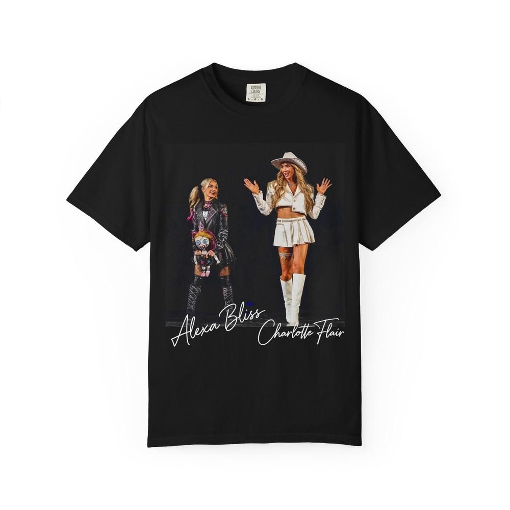 

Alexa Bliss and Charlotte Wrestler Shirts L