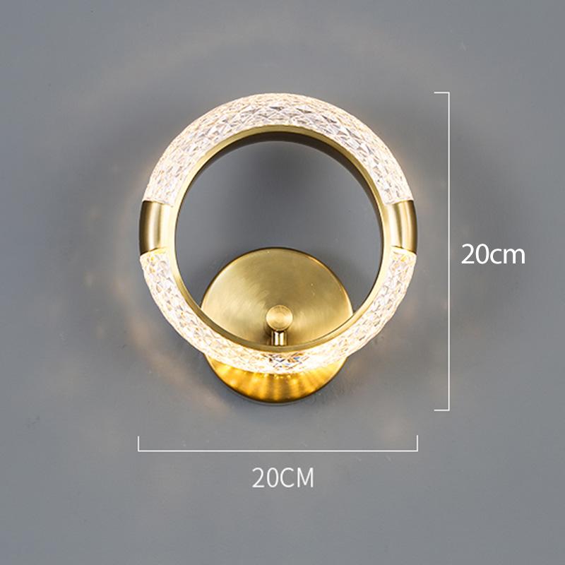 Crystal LED Wall Lamp Nordic Indoor Lighting For Home Living Room Decoration Dining Tables Bedside Lamps Bedroom Bed Wall Light