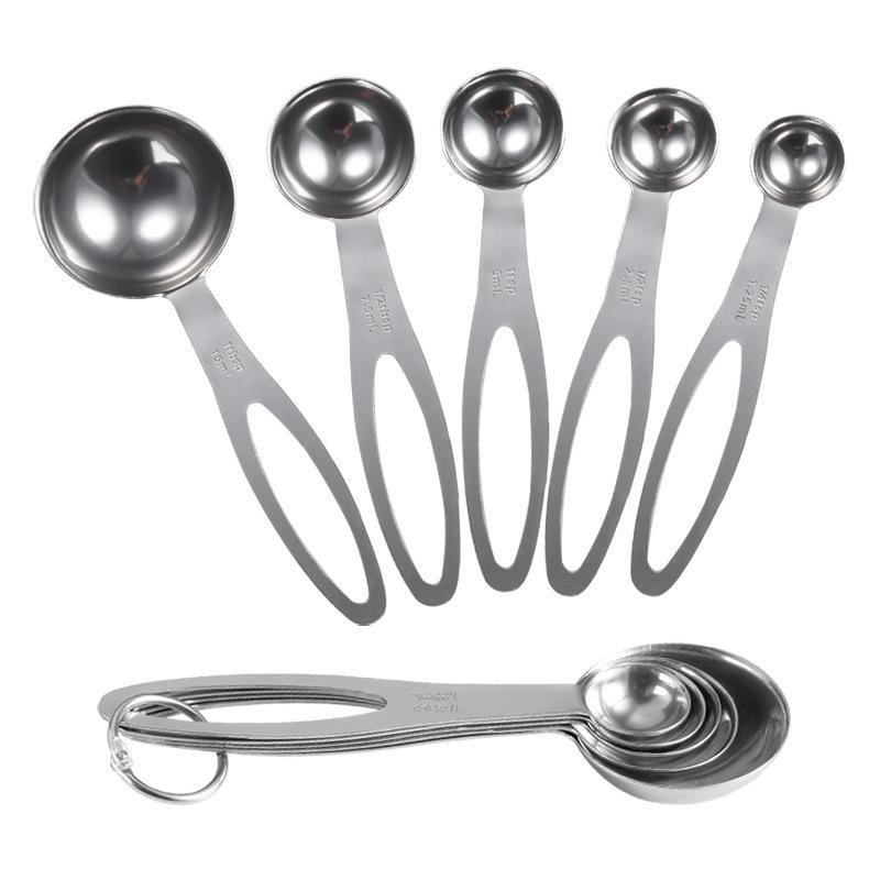 Stainless Steel Measuring Spoons & Cups Set with Scale - 10-Piece Baking Tool Set