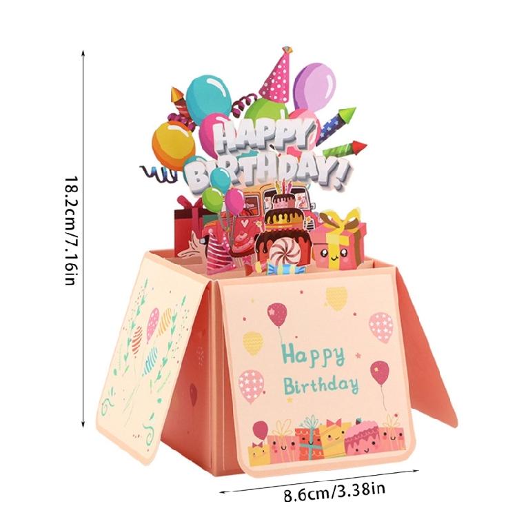 Unique Envelope 3D Boxes Birthday Card Greeting Card for Birthdays Anniversaries