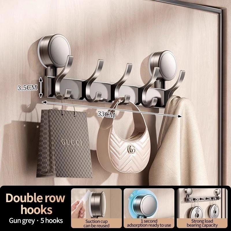 No Need To Drill Suction Cup Strong rear door hook, non-perforated bathroom storage rack hook, entrance door hanger for storage