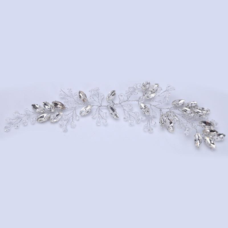 Silver Color Headband Crystal Hairband Tiara For Women Pageant Party Bridal Wedding Hair Accessories Jewelry Band Headband Gift