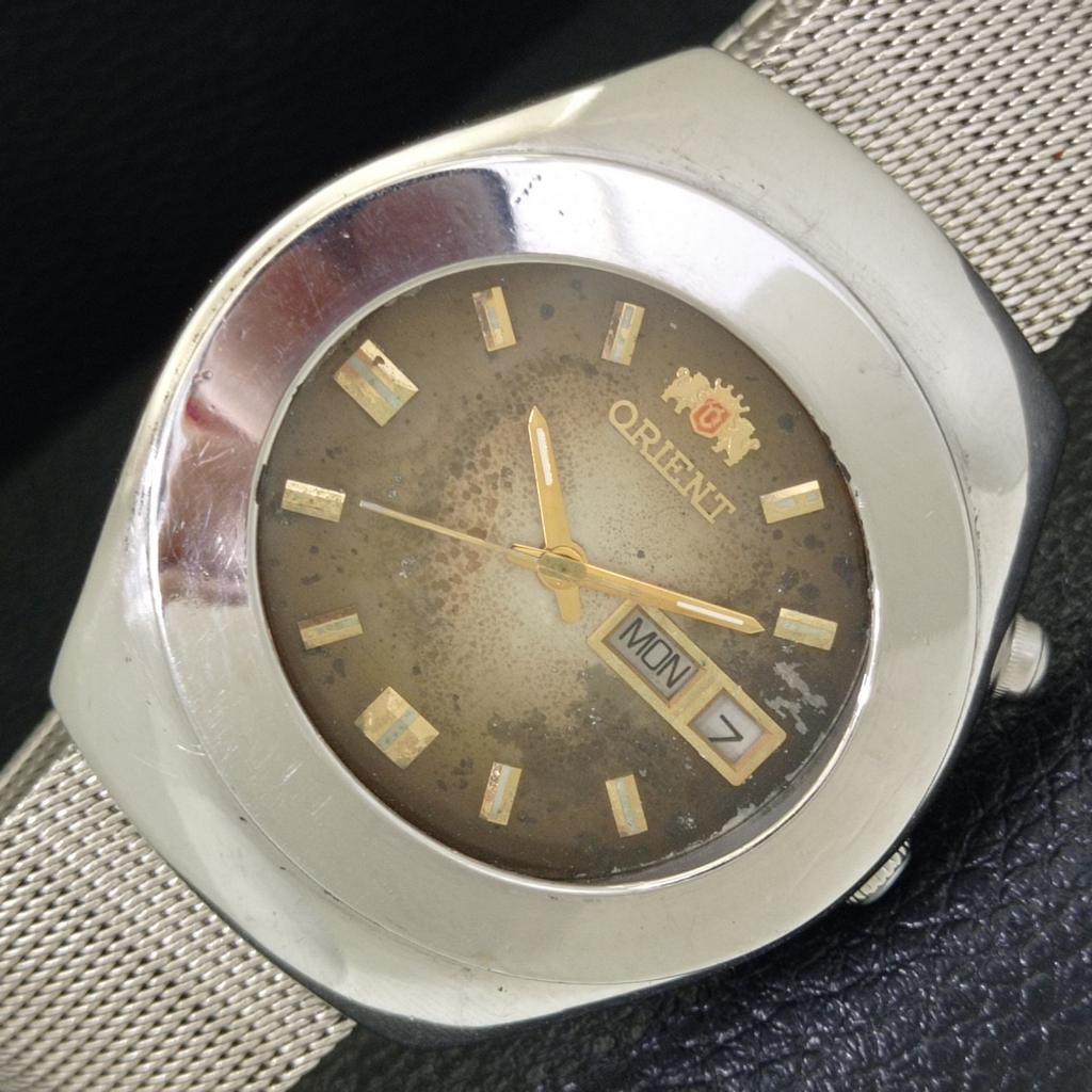 

ВИНТАЖНЫЕ МУЖСКИЕ ЧАСЫ ORIENT AUTOMATIC 42070 ЯПОНИЯ ОРИГИНАЛЬНЫЙ ЦИФЕРБЛАТ a500359-5 R151b-a500359