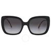 Caroll Gray Gradient Square Ladies Sunglasses Be4323 38538g 54