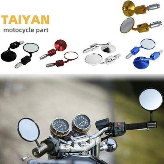 Universal Retro Electric Motorcycle Rearview Mirror for Harley & Yamaha (22mm)