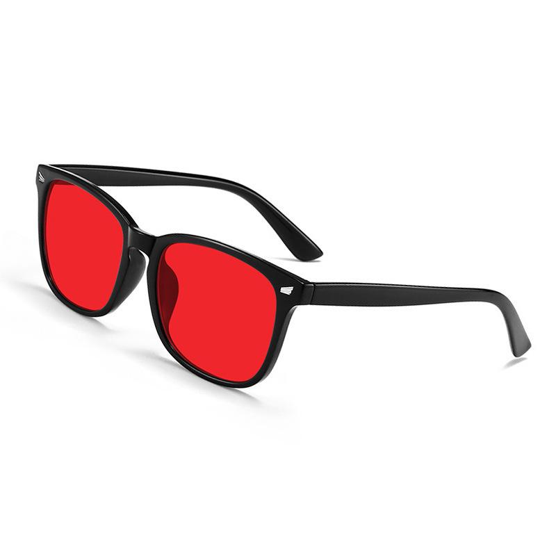 

Трендові окуляри 2025 року з червоною оправою з заклепками - Захист від синього світла, захист від УФ-променів, захист від радіації