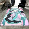 Hatsune Miku Teppich Fußmatte für Wohnzimmer oder Schlafzimmer Weicher und Bequemer Teppich ein Geschenk für Geburtstag und Feiertag.NFF0928411