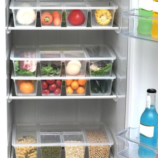 Crisper Multi Compartments Classification Storage Transparent Dustproof Large Capacity Snack Box Snack Container