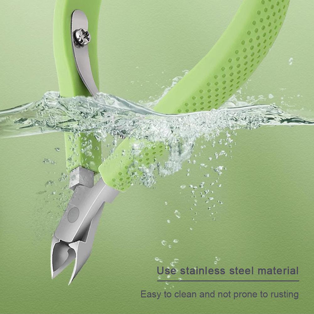 Stainless Steel Diagonal Nail Clipper Dead Skin Remover Pedicure Nail Cutters Tool