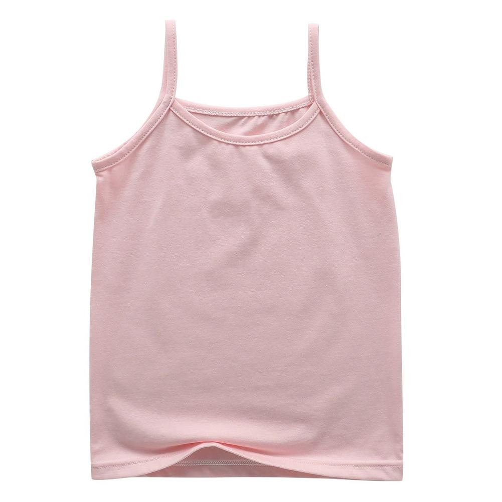Dziewczęcy gładki top na ramiączkach bez rękawów