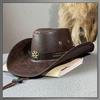 Buzz Selection Cowboy Emblem Stylish and Cool for Outdoor and CAQ992 Hat, Activities, Men's Women's, (Coffee)