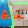 3D Printed Octopus Figurine Movable Joints Octopus Figure Articulated Sea Animal Model Fidget Toy Home Office Desktop Decoration Ornament