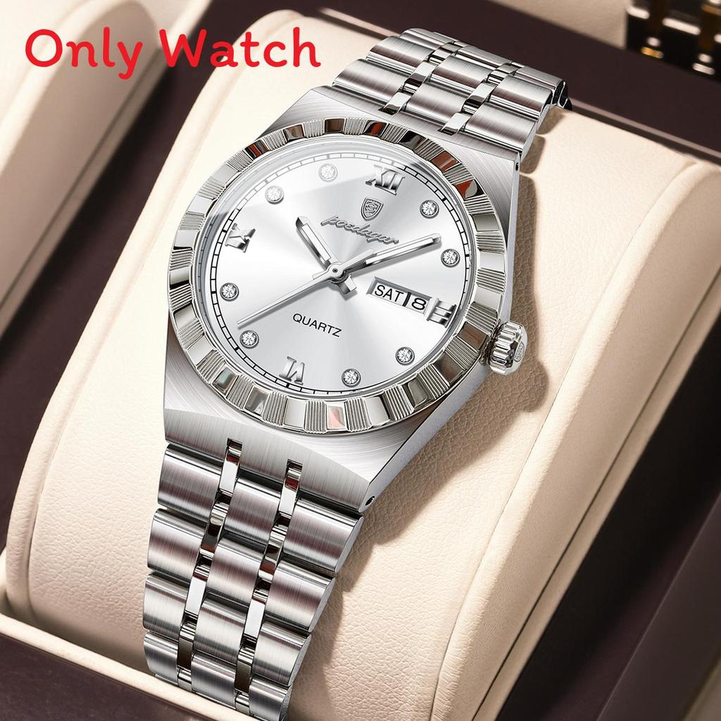 Swiss Waterproof Ladies Watch With Dual Calendar Quartz Movement For Business Women StyleG