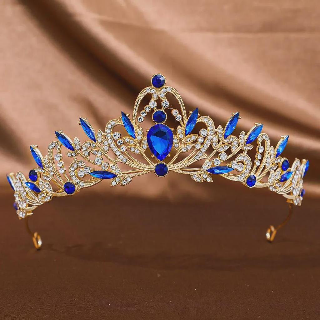 Tuanming Korean Rhinestone Crown: Elegant Princess Wedding & Photography Headdress