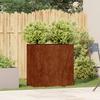 Rustic Planter Box 80 x 40 x 80 cm Weatherproof Steel