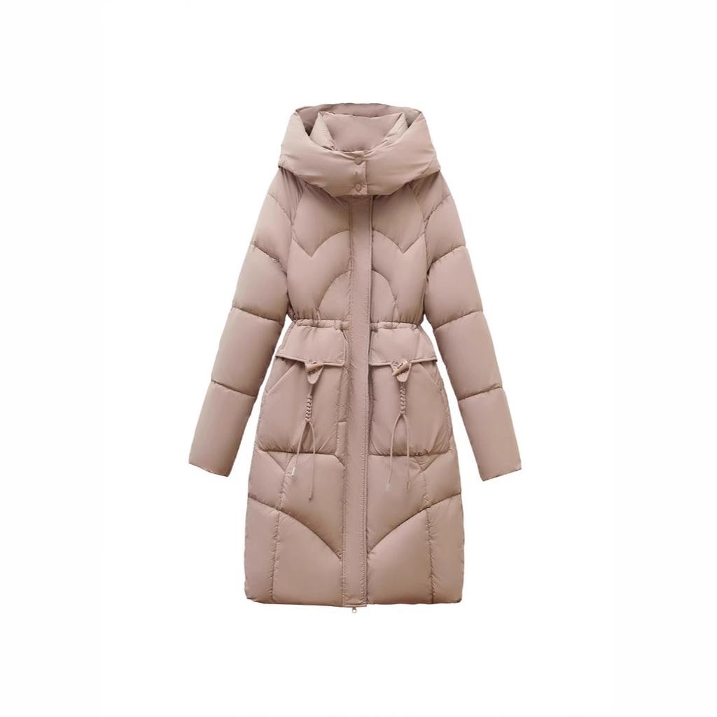 Women's down jacket, mid-length, new hot-selling winter style, thickened and warm, fashionable and stylish coat, loose waist