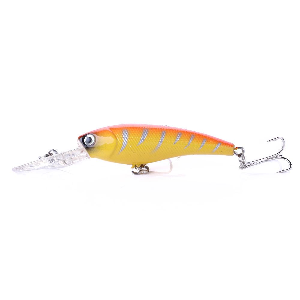 HENGJIA 1pc 8pcs Minnow Fishing Lure Wobbler Bass Trout Pike Bait Bionic Hard Lure Fishing Tackle