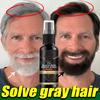 Siero Trattamento Capelli Bianchi Grigi Copre i Capelli Bianchi Rendendoli Neri Colore Naturale Spray Riparatore Anti Caduta Ripristina Capelli Sani Cura dei Capelli