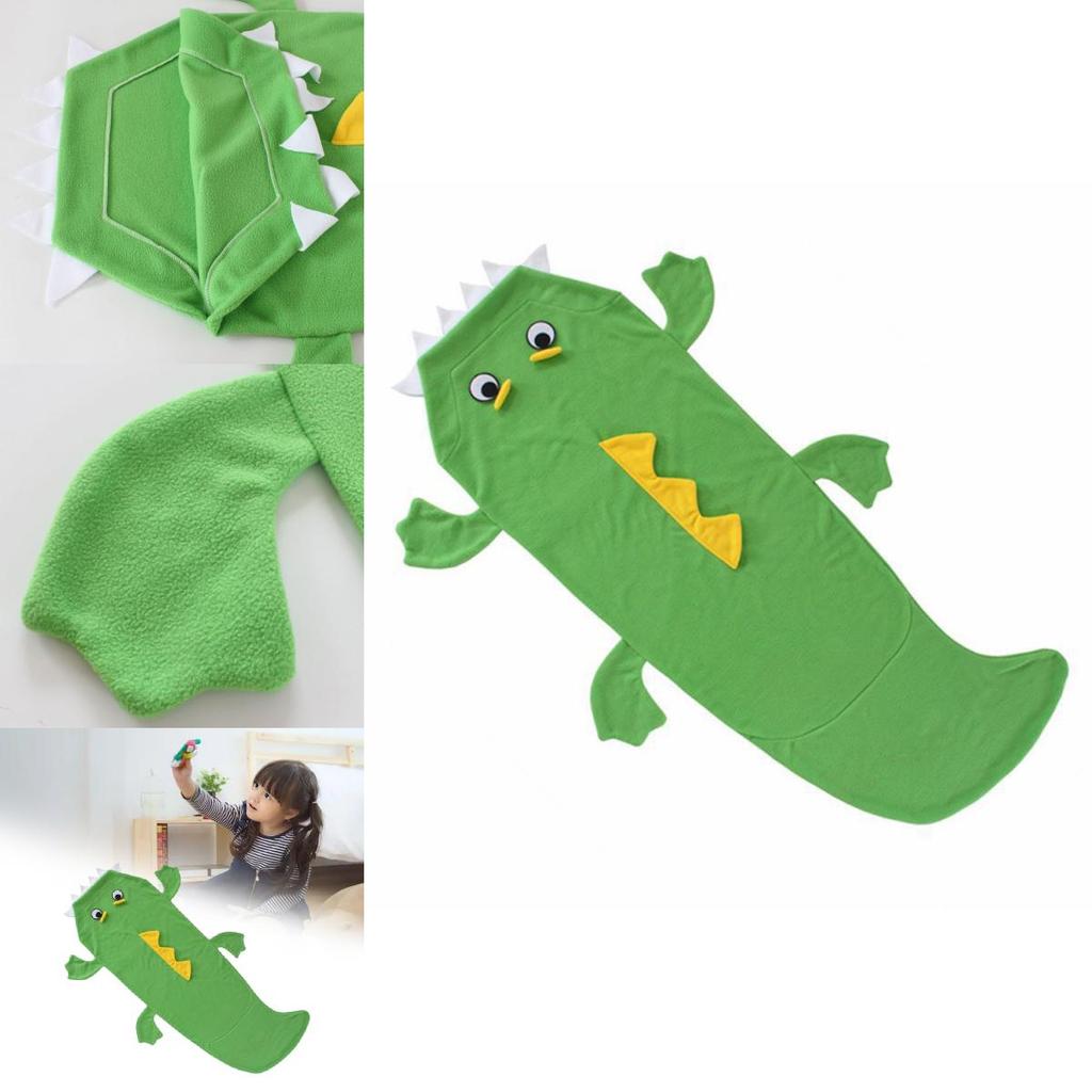Crocodile Cartoon Child Blanket Sleep Bag With Thick Insulation For Kids