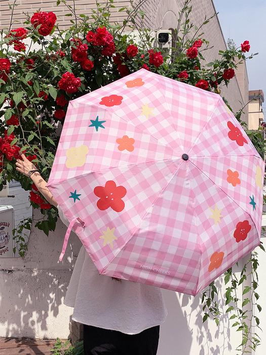 

HIGH CHEEKS Gingham Check 3-Stage Automatic Umbrella_HC2435AC001M BLUE