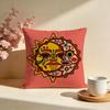 Radiant Sun Face Cushion Cover Soft Pillow Cases for Home Bedroom Living Room Sofa