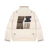 2025 Winter Ethnic Style Padded Jacket Men Women Loose Fit Thick Stand Collar Warm Coat Casual Bread Outerwear