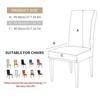 Skirt, Chair Cover, Backrest Integrated Dining Chair Cover, Universal Stool Cover, Seat Cover, Elastic Dining Table, Chair Cover