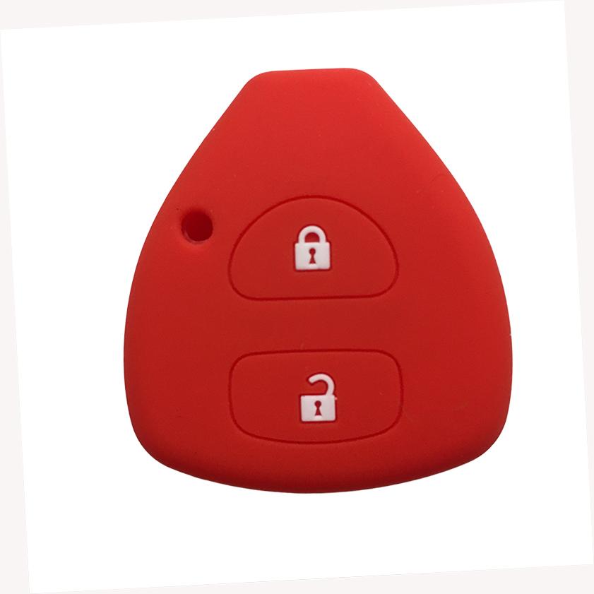 Schlüsselanhängerhülle für Toyota Yaris/Vitz Auris Mk I 2007 Corolla Verso Hilux 7 RAV4 Porte Camry Autoschlüsselhülle Schlüsselanhänger 2/3/4 Tasten