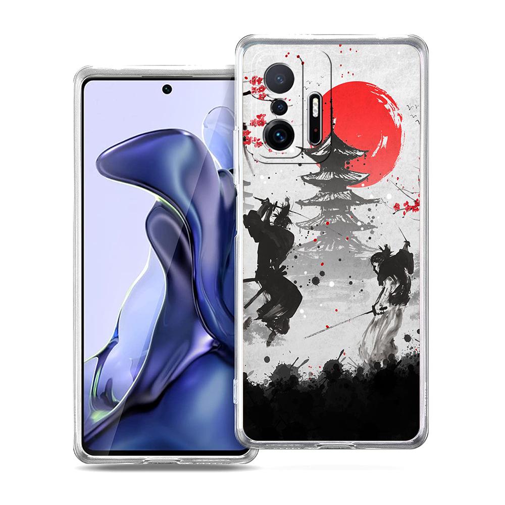 Japanese Bushido Samurai Phone Case For Xiaomi 14 13 12 Lite Mi 11 11X 13T 12T 11T For Poco X5 X4 X3 NFC F5 F4 M4 Pro 5G Cover