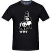 BLUE CHIPS Men's WWF Funny Panda Bear Wrestling T-Shirt