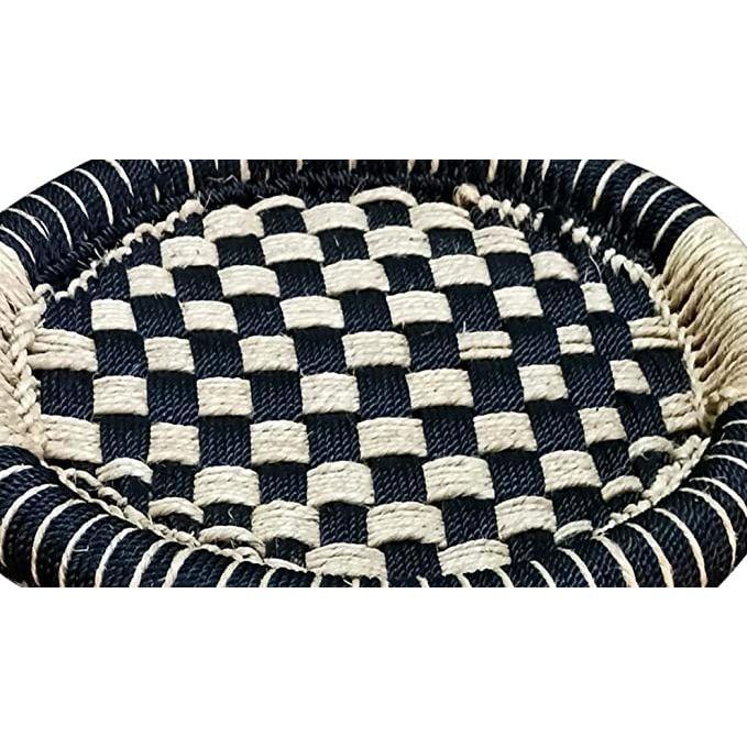 Nitya Enterprises Mudda Muddi Silla Jardín Artesanía Bastón Madera Damroo Color Negro -13X17 Inche (Paquete de 1)