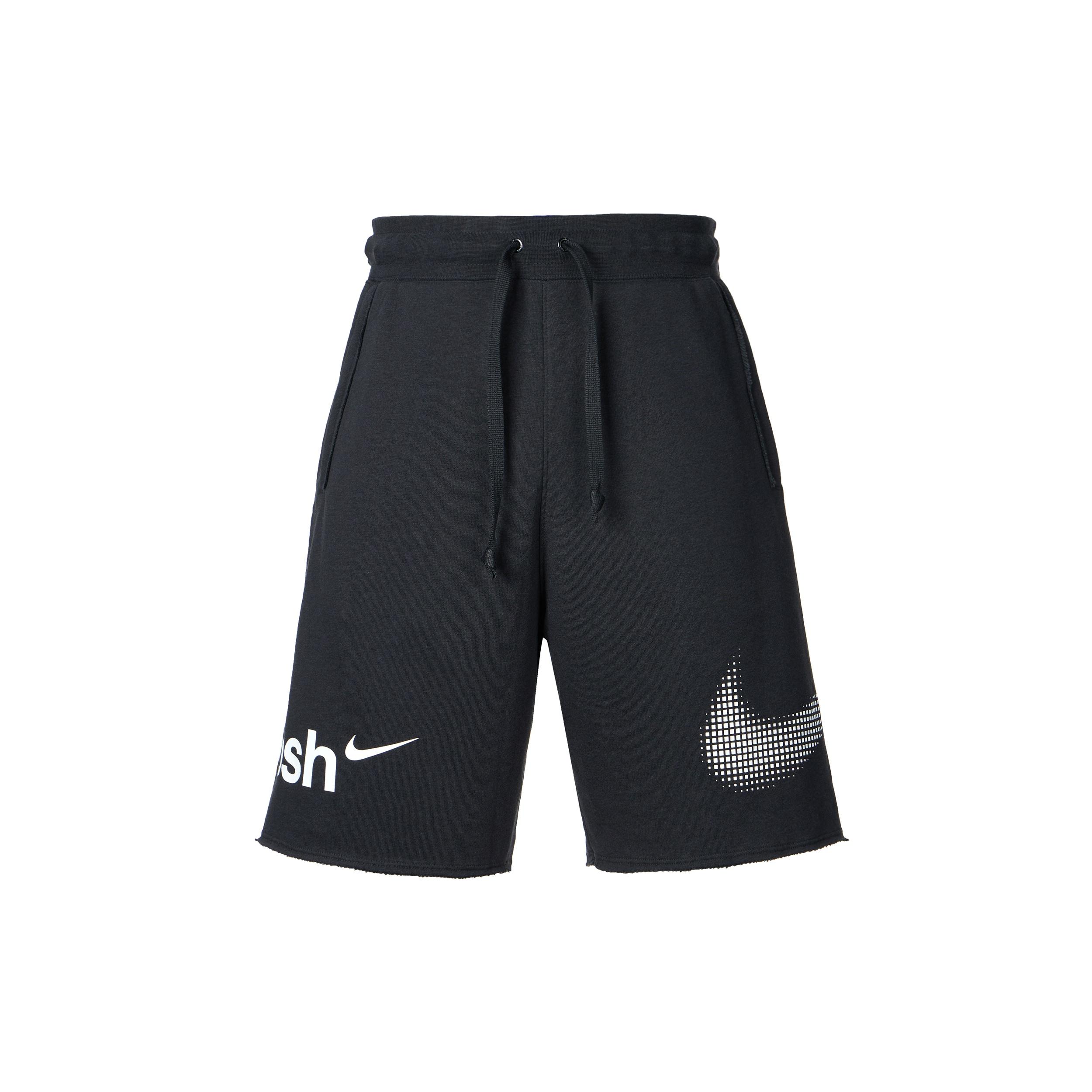 Nike Casual Sports Large Logo Printing Shorts Black Men s DX6310-010 M