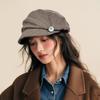 British Style Pleated Octagonal Hat Solid Color Painter Hat Casual Eequestrian Hat  Travel