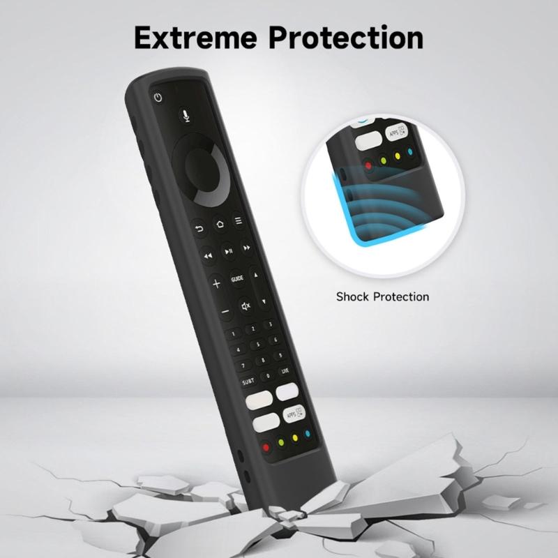 Fernbedienungsgehäuse/-abdeckung, schützender Silikonhalter, leicht, rutschfest, stoßfest, 5-Farben-Passform für TV F2 Fire, langlebig.