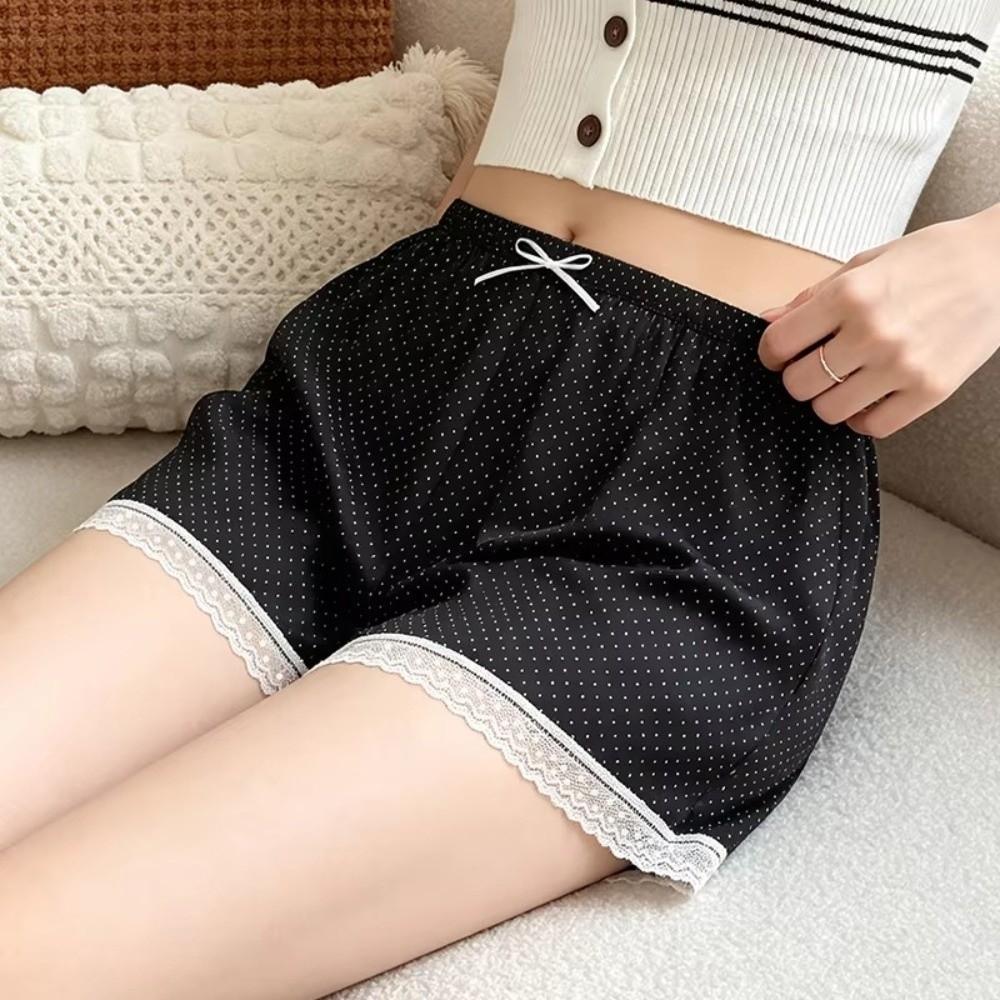 Wide Leg Sleep Shorts Soft Fabric Slip Shorts Skin-Friendly Safety Shorts Under Dresses