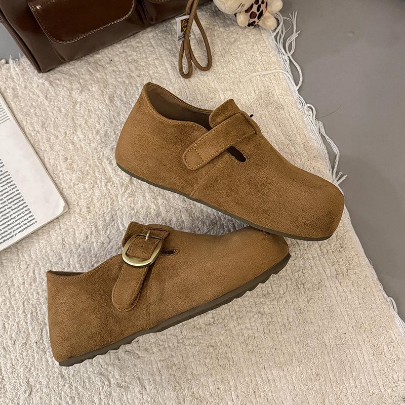 New Thick-soled Women's Shoes with Insole Height Increase, Retro Full-bag Height Increase, Versatile Single Shoes