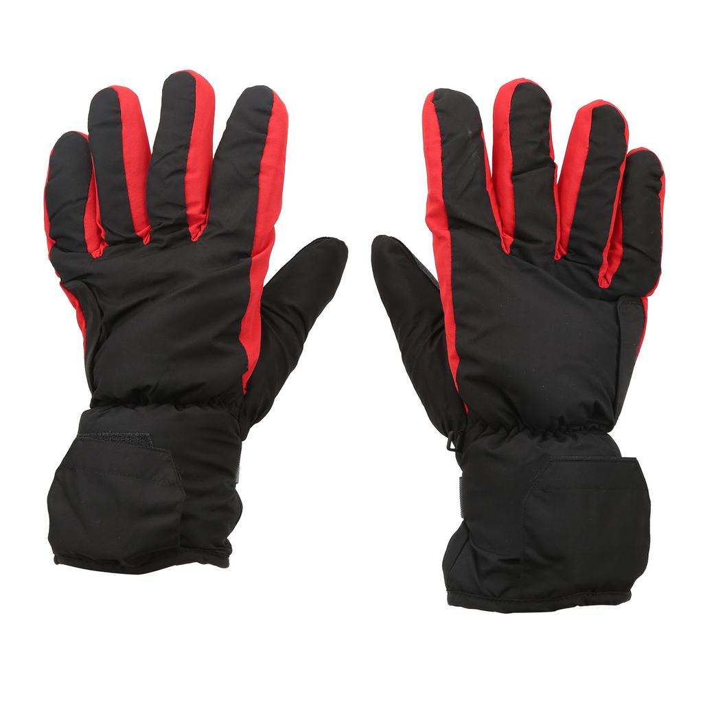 Electric Heated Gloves Polyester Waterproof Battery Powered Winter Heated Gloves for Skiing