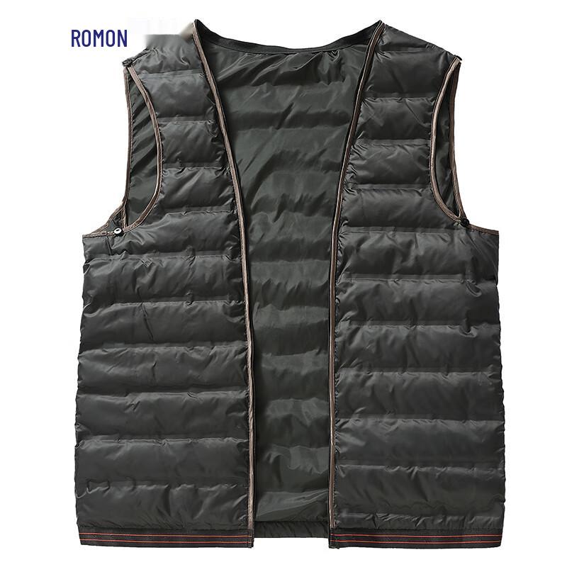 Romon Men's Mid-Length 3-in-1 Wool Blend Down Coat