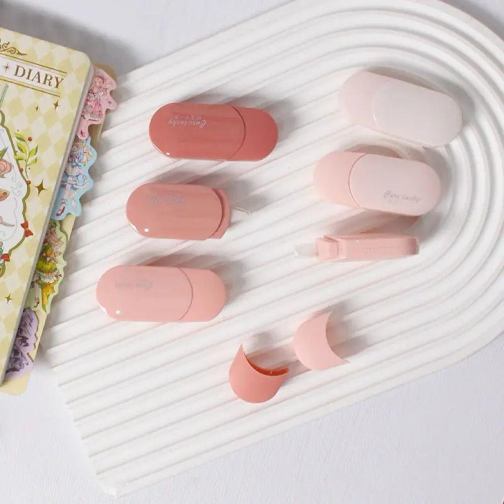 6Pcs/set Gradient White Out Tape Silent Student Alteration Tape Portable Correction Tape