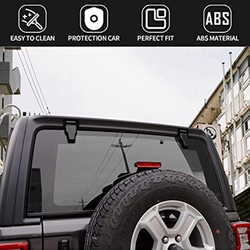 Rear Tail Door Window Hinge & Rear Rain Wiper Nozzle Decorative Cover Trim Interior Accessories 68413488A Used for