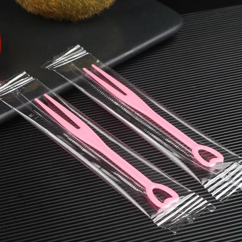HANDUNYOU Disposable Heart-Shaped Fruit Forks
