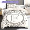 Biancheria da letto con motivo Feyenoord Decorazione per la casa Regalo di compleanno ( 1 copripiumino + 2 federe, senza imbottitura),merchandising per fan.