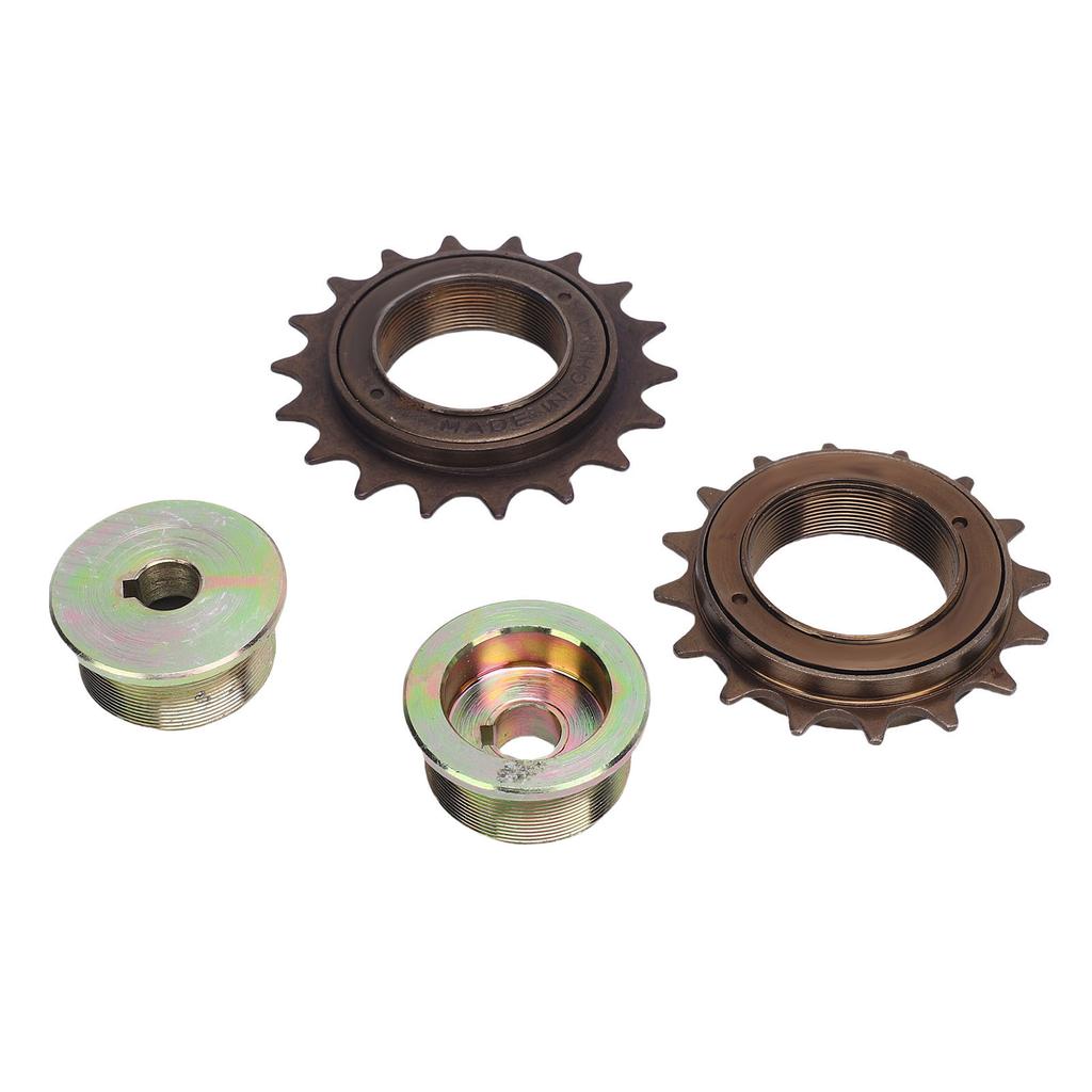 Bike Freewheel and Adapter Kit 16T 18T Flywheel Left Right Drive Adapter Set for Replacement