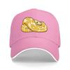 Snake Pattern Baseball Cap Black Adjustable Hat with Yellow Python Design for Men and Women Fashion Streetwear Accessory