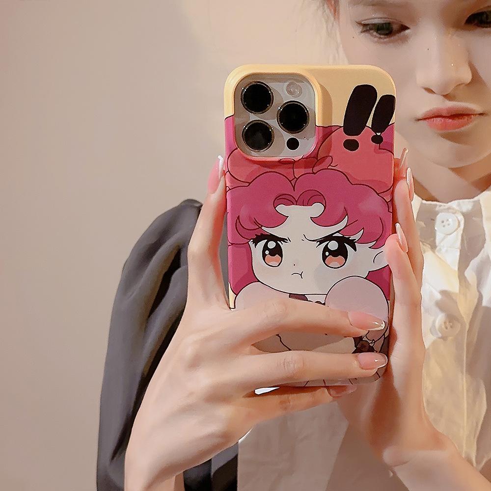 Cute Duo Girl 14promax Apple 16 Suitable for IPhone 13 Mobile Phone Case 11 Cartoon 12 Film 15