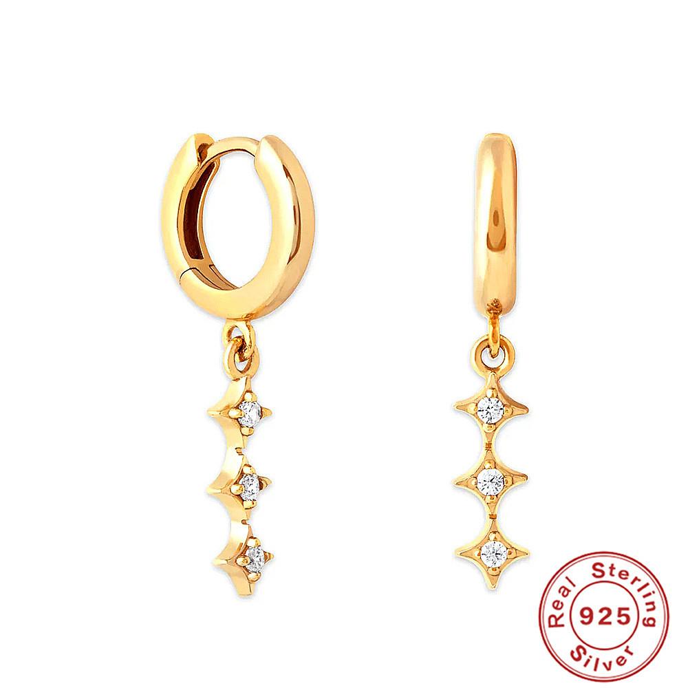 S925 Sterling Silver Devil'S Eye Earrings Best Selling Fashion Retro Blue Eyes Ear Buckles Earrings Trendy Ear Jewelry