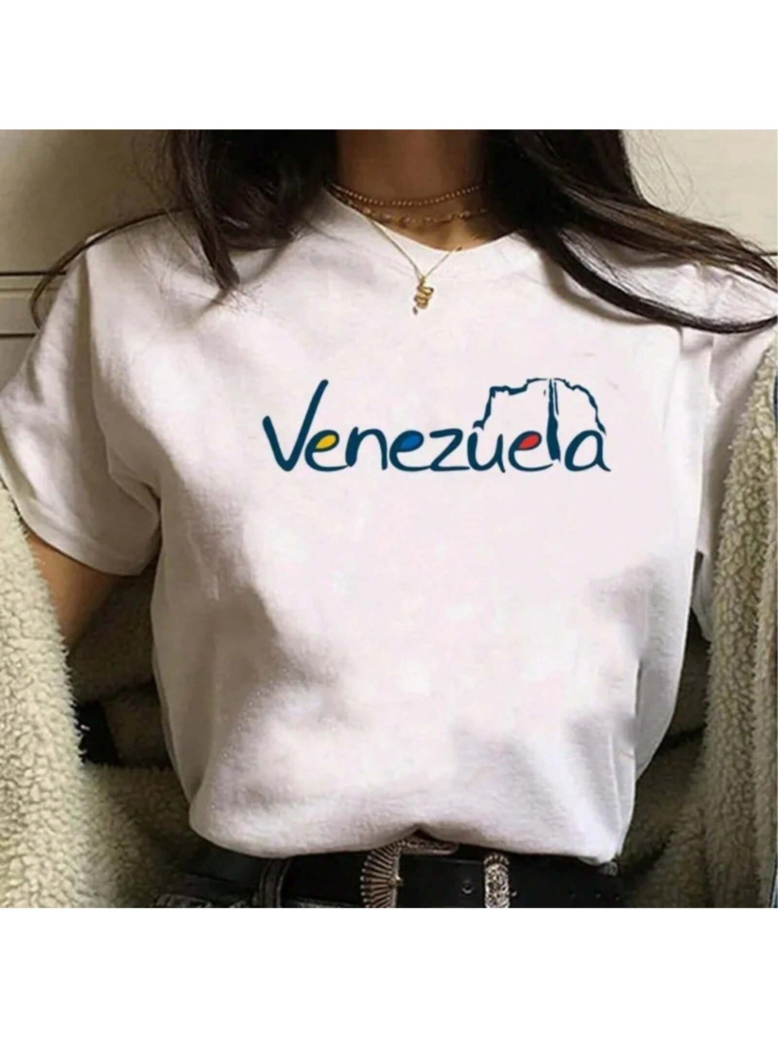 Printed Y2K T-Shirt Wounisex s 90s  New Wounisex s T-Shirt Fashion White T-Shirt Top Printed Wounisex s Clothing S разноцветный