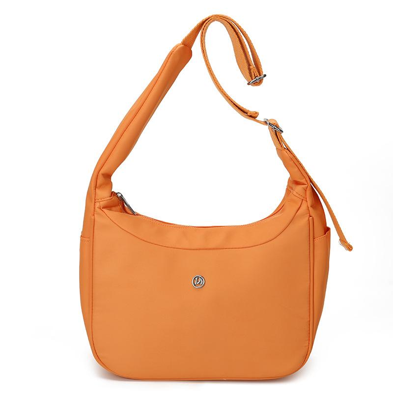 Solid Color Lightweight Shoulder Bag Women's Crossbody Bag Student Class Bag